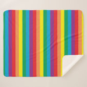 Einfach Regenbogenmuster Sherpadecke (Vorderseite (Horizontal))