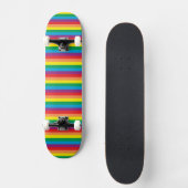 Einfach Regenbogenmuster Skateboard (Vorderseite)