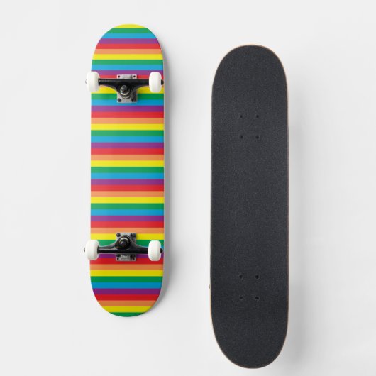 Einfach Regenbogenmuster Skateboard (Vorderseite)