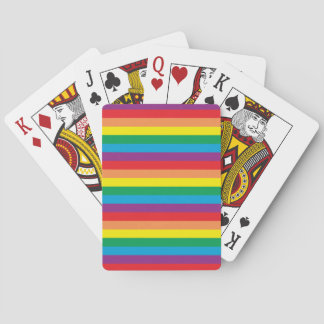 Einfach Regenbogenmuster Spielkarten
