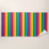 Einfach Regenbogenmuster Strandtuch (Vorderseite)