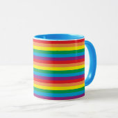 Einfach Regenbogenmuster Tasse (VorderseiteRechts)