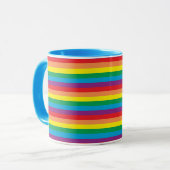 Einfach Regenbogenmuster Tasse (Vorderseite Links)