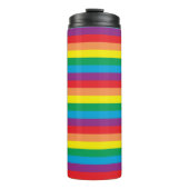 Einfach Regenbogenmuster Thermosbecher (Vorderseite)