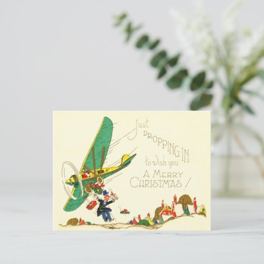 Einfach rein, um dir ein frohes Weihnachtsfest zu Postkarte (Stehend Vorderseite)