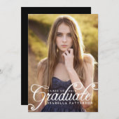 Einfach reizende Foto-Abschluss-Party Einladung (Vorne/Hinten)