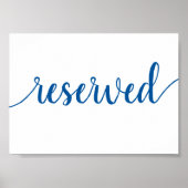 Einfach reserviert | French Blue Any Event Table Poster (Vorne)