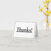 Einfach, respektable & Dapper "Danke!" Karte (Gelbe Blume)