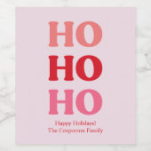 Einfach Retro Holiday Red Weinetikett (Einzelnes Label)