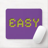 EINFACH Retro-Pixel-Art-Gaming-Mauspad - 3D-Neon-D Mousepad (Mit Mouse)