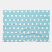 Einfach Robin Egg Blue Polka Dots Küchentuch (Horizontal)