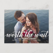 Einfach romantische EDITABLE-FARBE Save the Date Postkarte (Vorderseite)