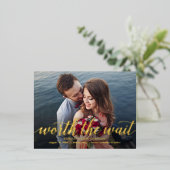 Einfach Romantischer Film Save the Date Postkarte (Stehend vorne)