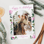 Einfach & rosa 1 Foto Weihnachten