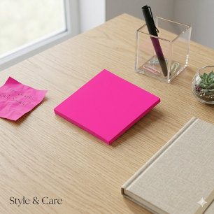 Einfach Rosa 7,62 cm großes Quadrat Post-it Klebezettel