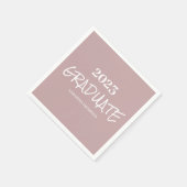Einfach rosa Abschluss Paper Napkin Serviette (Ecke)