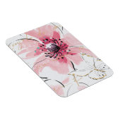 Einfach rosa | Aquarellblume Magnet (Rechte Seite)