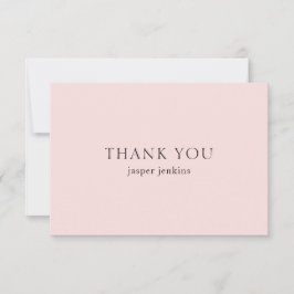 Einfach rosa Beruflich Minimal Modern Dankeskarte