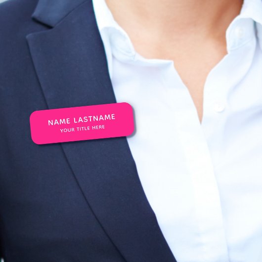 Einfach rosa Button Sicherheit Magnetisch