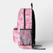 Einfach rosa Druck schneiden Nähtasche Bedruckter Rucksack (Rechts)