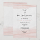 Einfach rosa Einladung (Vorne/Hinten)