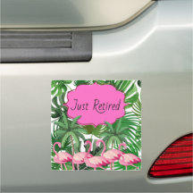 Einfach rosa Flamingo Flock Palmen ermüden