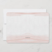 Einfach Rosa Foto Einladung (Rückseite)