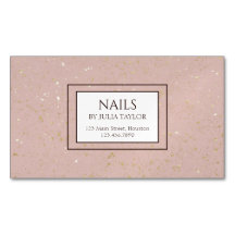 Einfach rosa Glitzer Nail Salon Maniküre Pastel