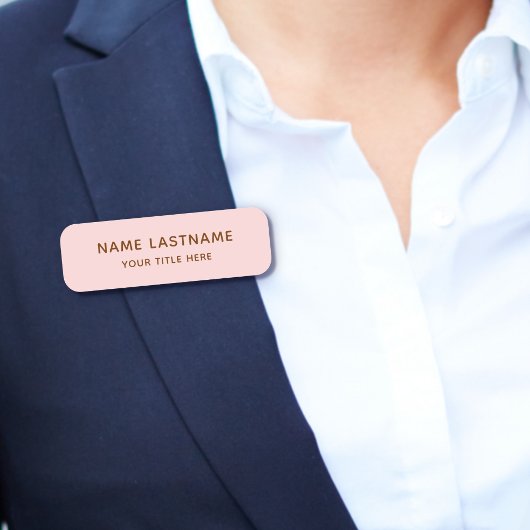 Einfach Rosa Grundfarbe Button Sicherheit Magnetis