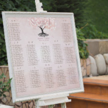 Einfach rosa Heart Leaf Tree Love Bird Wedding