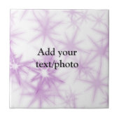 Einfach rosa lila Glitzer markieren Namenstext t Fliese (Vorderseite)