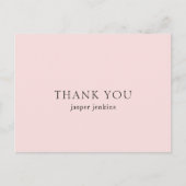 Einfach rosa Minimal modern Postkarte (Vorderseite)