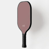 Einfach rosa mit Monogramm-Initialen Pickleball Schläger (Links)
