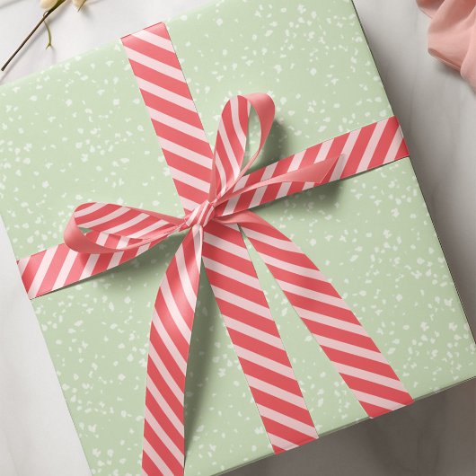 Einfach rosa Niedliches klassisches Streifenmuster Satinband