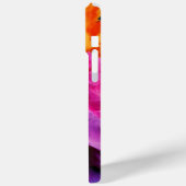 Einfach rosa Orange Case-Mate iPhone Hülle (Rückseite / Links)