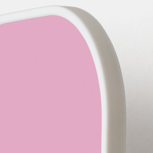 Einfach Rosa Personalisierter Text Pickleball Schläger (Linke Seite)