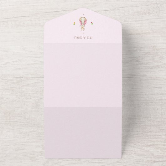 Einfach rosa Peter der Kaninchen All In One Einladung (Außenbereich)