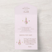 Einfach rosa Peter der Kaninchen All In One Einladung (Innen Boden)