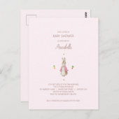 Einfach rosa Peter der Kaninchen Postkarte (Vorne/Hinten)