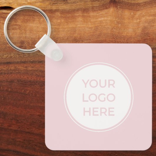 Einfach Rosa Schlüsselanhänger für den QR-Code Ihr (Vorderseite)