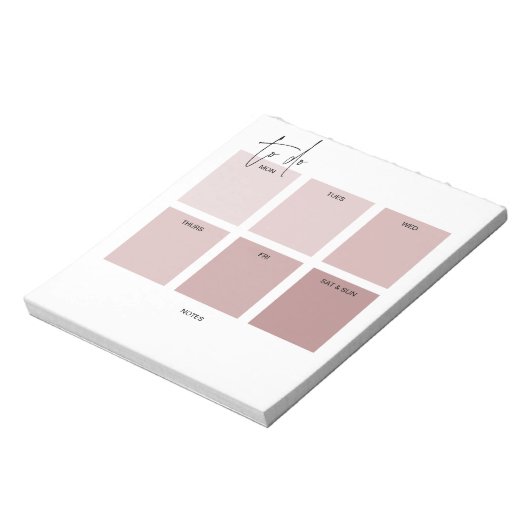 Einfach rosa Tränenplaner abblasen Notizblock (Rotiert)