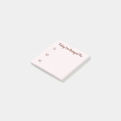 Einfach Rosa und Burgund Dankbarkeit Post-it Klebezettel (angewinkelt)