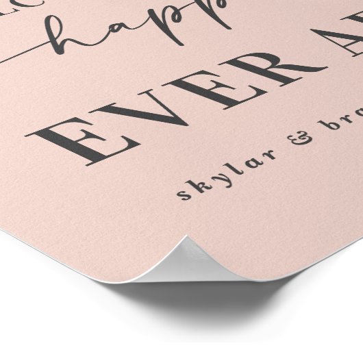 Einfach rosa Willkommen in unserem glücklichen all Poster (Ecke)