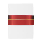 Einfach rot einladungsbanderole (Rückseitenbeispiel)