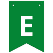 Einfach rot | Grünen frohe Weihnachtsgrüße Wimpelkette (Zweite Fahne)