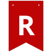 Einfach rot | Grünen frohe Weihnachtsgrüße Wimpelkette (Dritte Fahne)