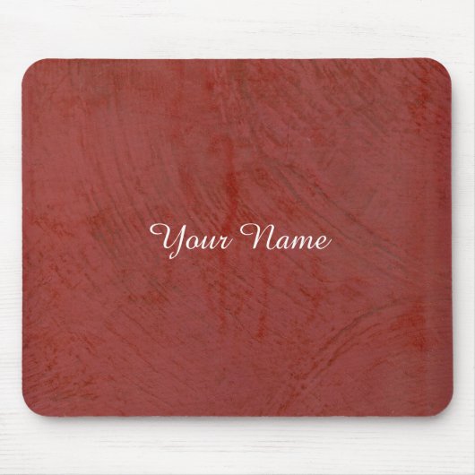 Einfach Rot Mousepad (Vorne)