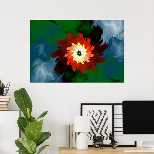 einfach rot poster (Heimbüro)