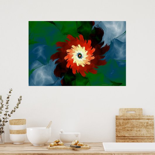 einfach rot poster (Küche)