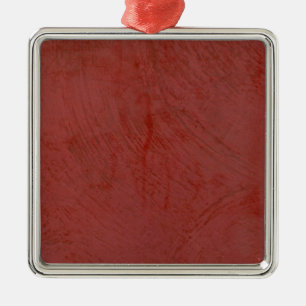 Einfach Rot Silbernes Ornament